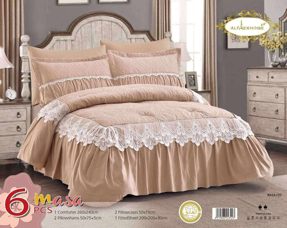 🔥 لحاف نفرين6 قطعة – فخامة أوربية 🔥

✨ Soft Jacquard ناعم وراقي
✔️ مع شهادة الجودة العالمية

🛏️ المواصفات:
✔️ قياس اللحاف: 240×260 (King Size)
✔️ الشرشف: 200×200+30
✔️ 2 وجه مخدة سادة (50×70)
✔️ 2 وجه مخدة جاكار (50×70+5)

💎 خامة ناعمة + شكل فخم يغيّر غرفة النوم بالكامل

💰 السعر:65.000 فقط

⚠️ الكمية محدودة… مناسب للعرايس والذوق الراقي

البيت الملكي للمفروشات –📍قضاء بلد 
شارع العريض - قرب حلويات احفاد علي الحمداني
للحجز والاستفسار : واتساب ***********
