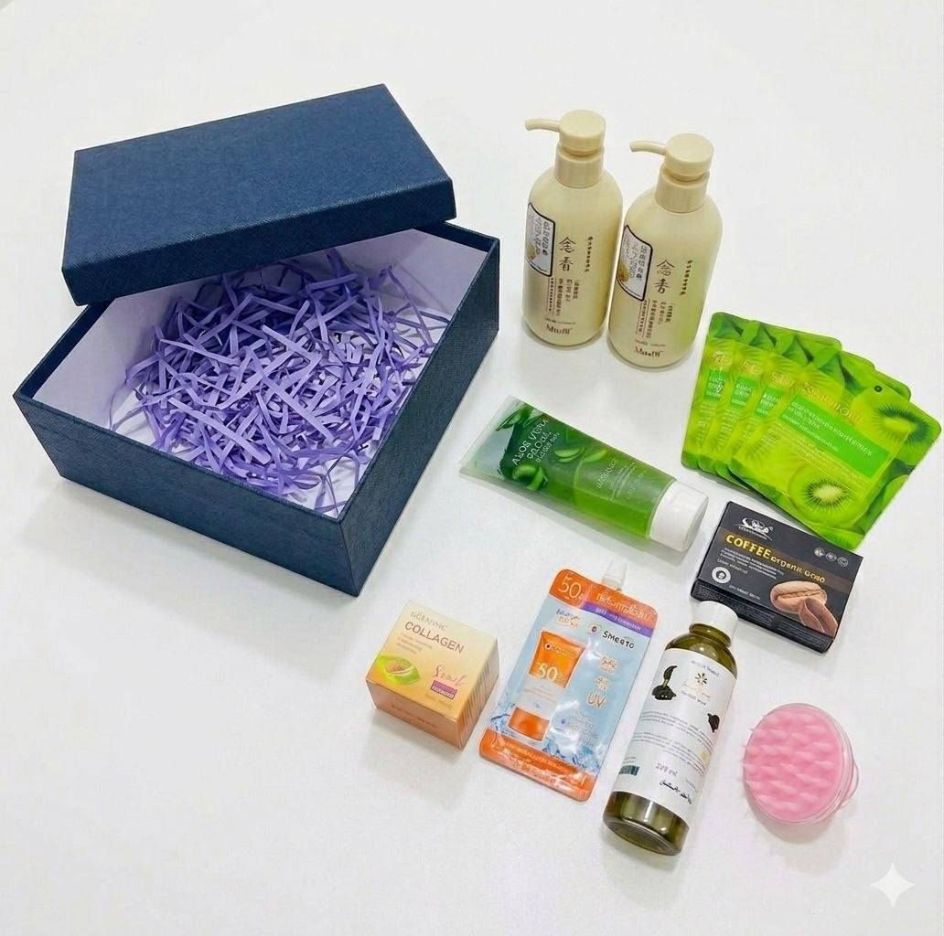 🔥✨ بكج العناية الكامل ✨🔥
كل اللي تحتاجيه ببكج واحد 😍
عناية للبشرة + الشعر + ترطيب ونضارة 💚
✨ ماسكات كيوي
✨ شامبو وبلسم ساكورا الحجم الصغير
✨ كريم كولاجين
✨ سكراب  مقشر جسم وجه الألوفيرا
✨ صابونة القهوة
✨ واقي شمس
✨ زيت الحية  للشعر
✨ فرشة مساج لفروة الرأس
💖 عرض مرتب وسعر يجنن لفترة محدودة

> ﹏﹏﹏﹏﹏﹏ 𓍢ִ໋ 🫧 ✧ 🦢 𓍢ִ໋ 🪞 ﹏﹏﹏﹏﹏﹏
> 𓍢ִ໋🌷‌֒ ✧˚ ༘ ⋆｡˚ ☁️
لمعرفة السعر المراسلة على الخاص


**إذا كنت صاحب هذا الإعلان وتريد حذفه لأي سبب، رجاءا أرسل رسالة إلى الدعم الفني**