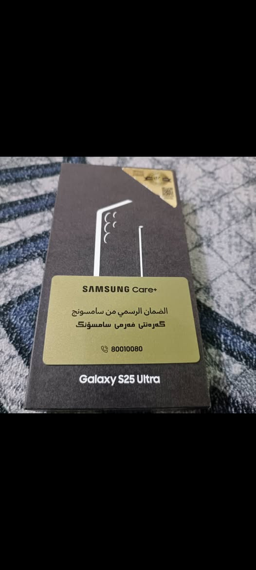 للبيع سامسونگ S25 Ultra
جديد مستعمل بل كارتونه نضيف زلغ مابيه♥️💯

✨ المواصفات:
🔹 ذاكرة داخلية 256GB + رام سريع 12GB
🔹 شاشة كبيرة 6.9 إنج QHD+ (Dynamic AMOLED 2X) بدقة عالية وسرعة تحديث 120Hz
🔹 كاميرات خارقة:

رئيسية 200MP

تقريب بصري 10x بدقة 50MP

أمامية 12MP للتصوير السيلفي بجودة 4K
🔹 بطارية قوية 5000mAh تدوم يوم كامل + شحن سريع 45W
🔹 يدعم 5G + بصمة داخل الشاشة + مقاومة ماء وغبار IP68
🔹 الجهاز بحالة فوق الممتاز ويجي ويه الكارتون والملحقات
جديد 🤍جديد 🤍جديد🤍الجهاز

ضمان شركه عين الفهد افضل شركه بيه ضمان سنه بعد🔥✨🫴🏻 

كامل ملحقات+ وياه حافضه هديه + عدسات الماس هديه❤️‍🩹✨
لون مميز تيتانيوم✨
السعر : 1175 فقط🔥👉🏻
موجود توصيل لكل محافظات العراق❤️
للأتصال...***********
***********
