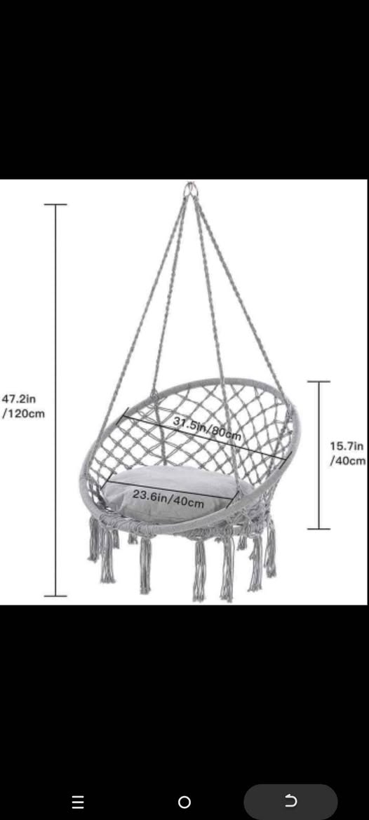 مرجوحـــة تعليك 
توفرت وبعدة الوان
 الالوان (اسود-رصاصي-اوفايت-جوز حلة, بابل


**إذا كنت صاحب هذا الإعلان وتريد حذفه لأي سبب، رجاءا أرسل رسالة إلى الدعم الفني**