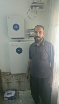 منظومة شمسية • لوح 615واط • انفيرتر 6k