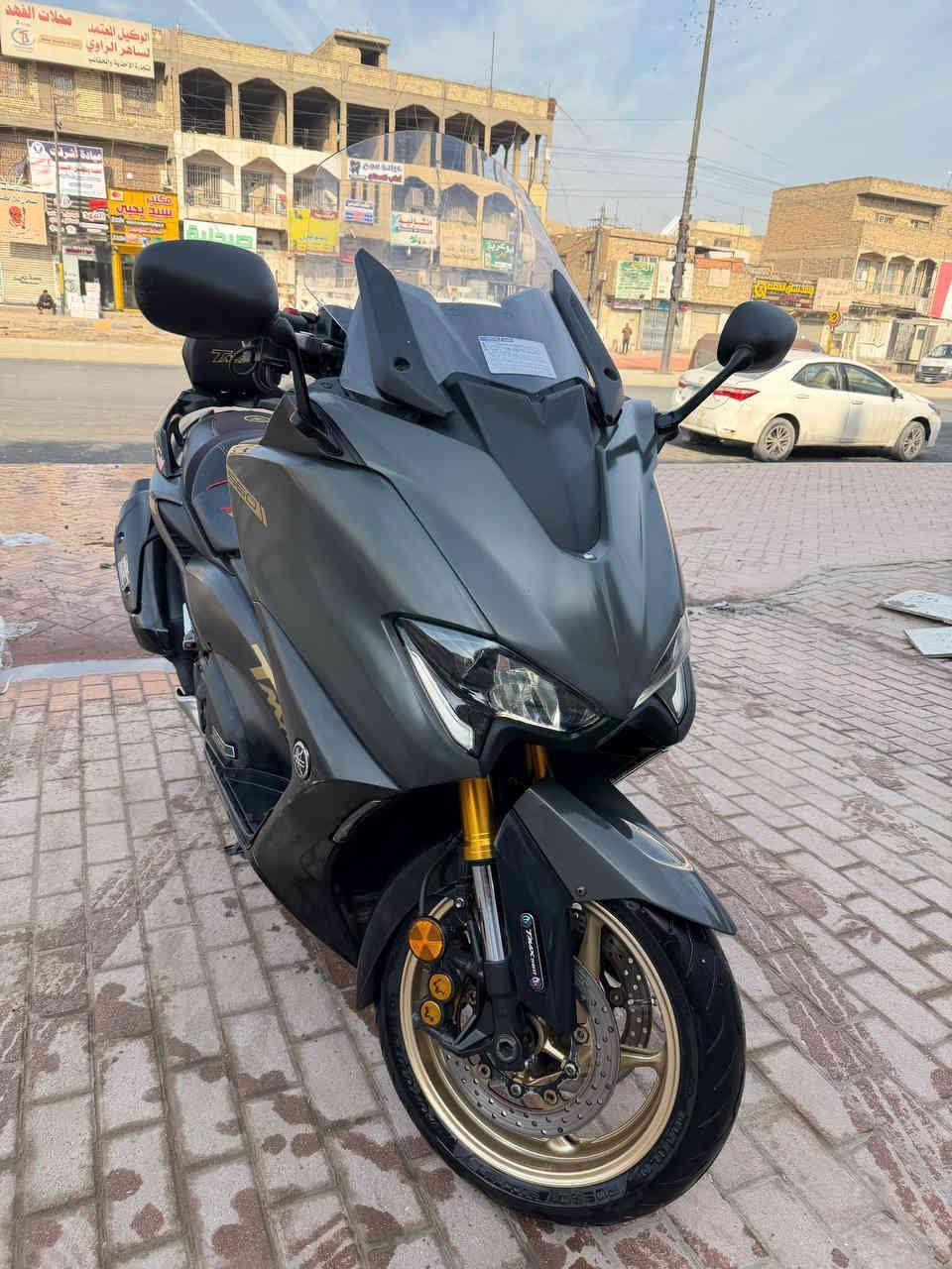 سلام عليكم تي ماكس 2021 مكفوله كفاله عامه بس بيها ملاحضات بسيطه واضحه بصور فئه تاج ماكس مواصفات اي بي اس جامه تصعد وتنزل ومثبت سرعه وتتفئه الدراجه ماشيه 36 الف حقيقي السعر 83 ورقه وبيها مجال للإستفسار الرقم *********** 
***********  
العنوان بغداد مدينه الصدر قطاع 55 
ملاحظه الكشن مالتها البلادي بس مدوشم
