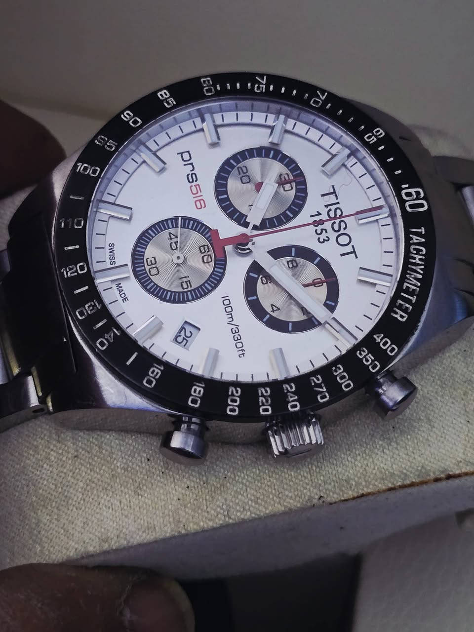 تيسوت
سويسري بطاريه 
كونوكراف ستوب وتش سناتر شغاله 
جام زفير 
سير ستنل ستيل اصلي 
نظافة تامه 
قطر ٣٣
١٥٠ دولار 
المكان اربيل 
يوجد توصيل 

Samer Akeel AlJboory 

https://www.tiktok.com/@samerakeelwatch?_r=1&_t=ZS-92XzzfzgLln


**إذا كنت صاحب هذا الإعلان وتريد حذفه لأي سبب، رجاءا أرسل رسالة إلى الدعم الفني**