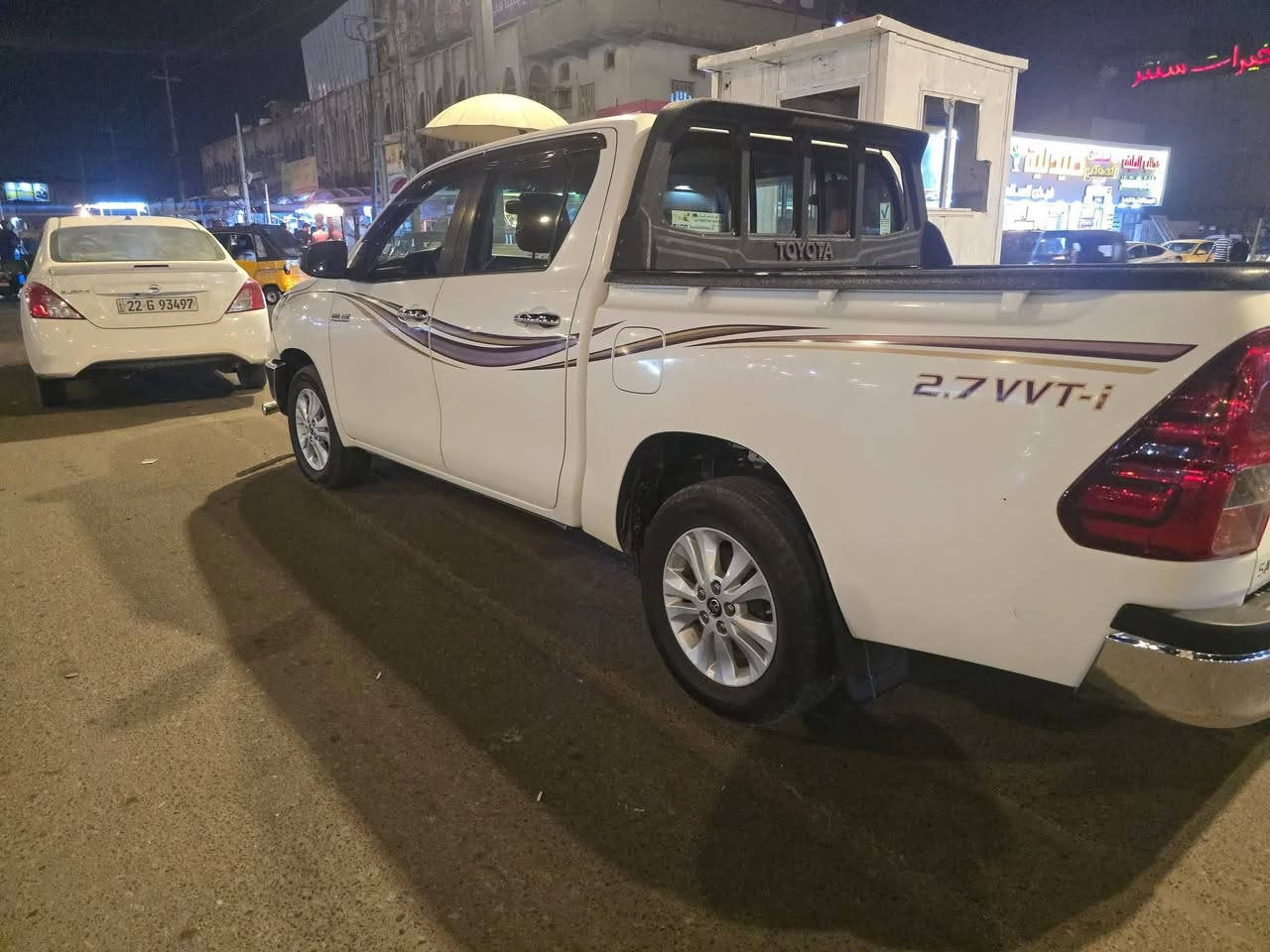 هايلوكس 2019 ساز رقم بصرة ماشية اكثر من 200 الف مكفولة من الضربة والصبغ 
سعر البيع 240$  وبيها مجال قليل 
للاتصال ***********
