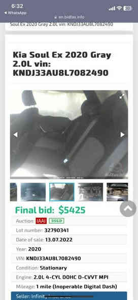 صول موديل ٢٠ حادثها موضح بالصور وبيهه بارد بالجاملغ الامامي عكس السايق السعر ١٣٥ العنوان ساحة ميسلون الغدير
***********
