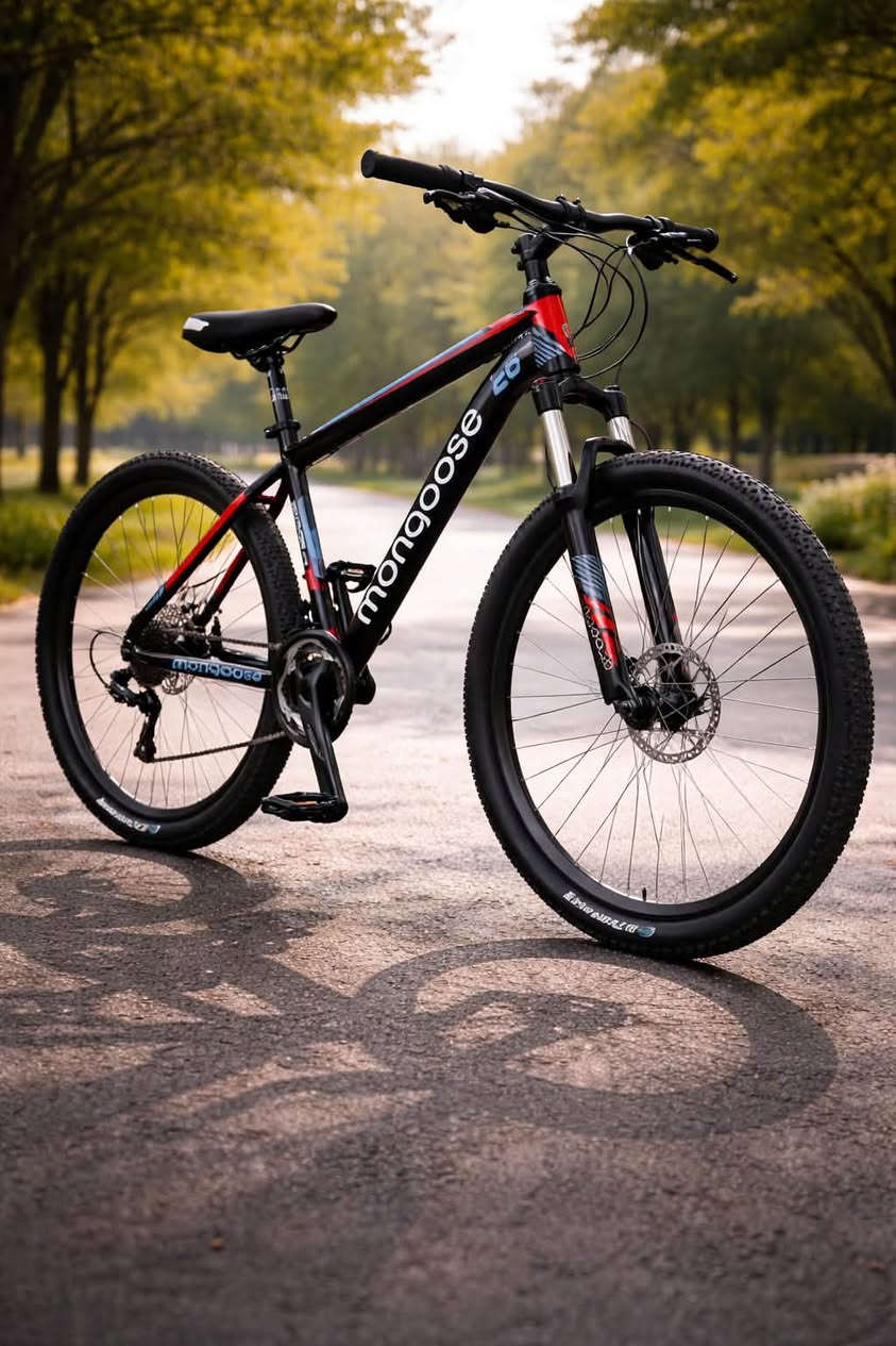 متوفر ‼️
دراجه mongoose 🚴‍♂️
بمواصفات مميزه✅
معدن المنيوم مقاوم للصدى✅
دبل امامي ماص للصدمات بنضام قفل وفتح✅
نضام الفرامل دسكات مما يعطي توقف ممتاز للدراجه ✅
نضام سرع 7*3ماركه شيمانو ✅
الدراجه تكون مجمع البايدر بوربرن مما يعطيها حريه وسلاسه اكثر في الحركه وإضافة للقوه ✅
تتوفر بحجمين 26/27.5✔️✔️🔥

واضافه الى كل ذالك 
التوصيل مجاناً لكافه انحاء العراق🏁🏁
للحجز والاستفسار مراسله الصفحه 📬
او الاتصالات على الرقم***********📞
