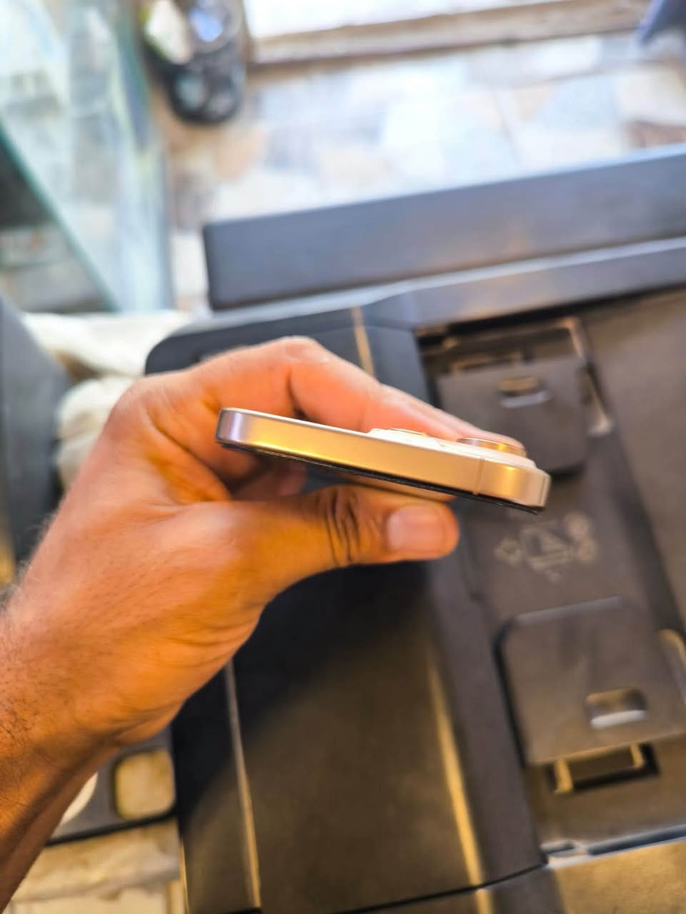 ايفون 16برو ماكس ذاكره 256
بطاريه 91الجهاز مكفول من كلشي فقط الضهر مكسور 

وين ما يعجبك افحص مكاني نجف السعر 1175

رقم التيفون فقط واتساب بي ***********
