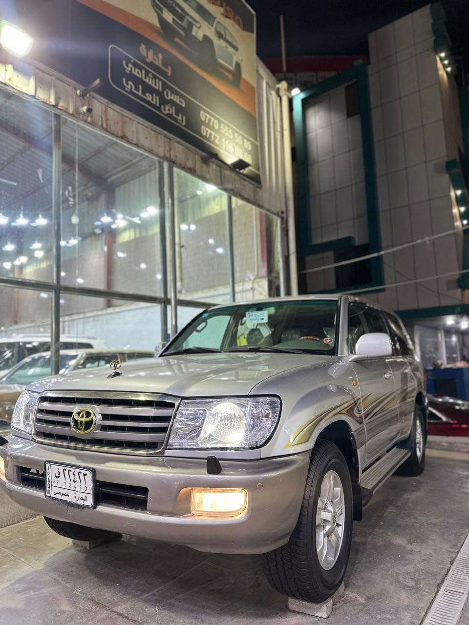 لاندكروز 2006 كفاله ماعده نص باب صبغ 
فتحه 
ثلاجه 
مكينه 6 سلندر 
دبل تانكي 
رقم بصره جديد 
سياره جاهزه جديده 
رقم الهاتف *********** البصرة, العراق
