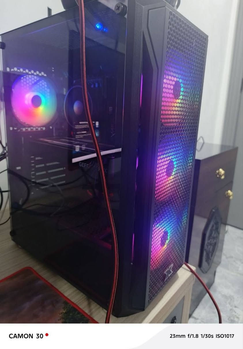 تحية طيبة للجميع
متوفر تجميعة كيمنك للبيع
السعر 1.300.000

CPU I5 12400F 6 CORE 12 THERADS
M. B COLORFUL H610M D-M. 2 D4
RAM 8X2 16GB DDR4 3200MHZ
GPU  Acer Predator RTX 3060 Ti 8GB
POWER FSP 600W PLUS 80 BRONZE
CASE XIGMATEK X4 FAN RGB
SSD 512 GB
HDD 1 TB
مكاني موصل 
للتواصل ***********
