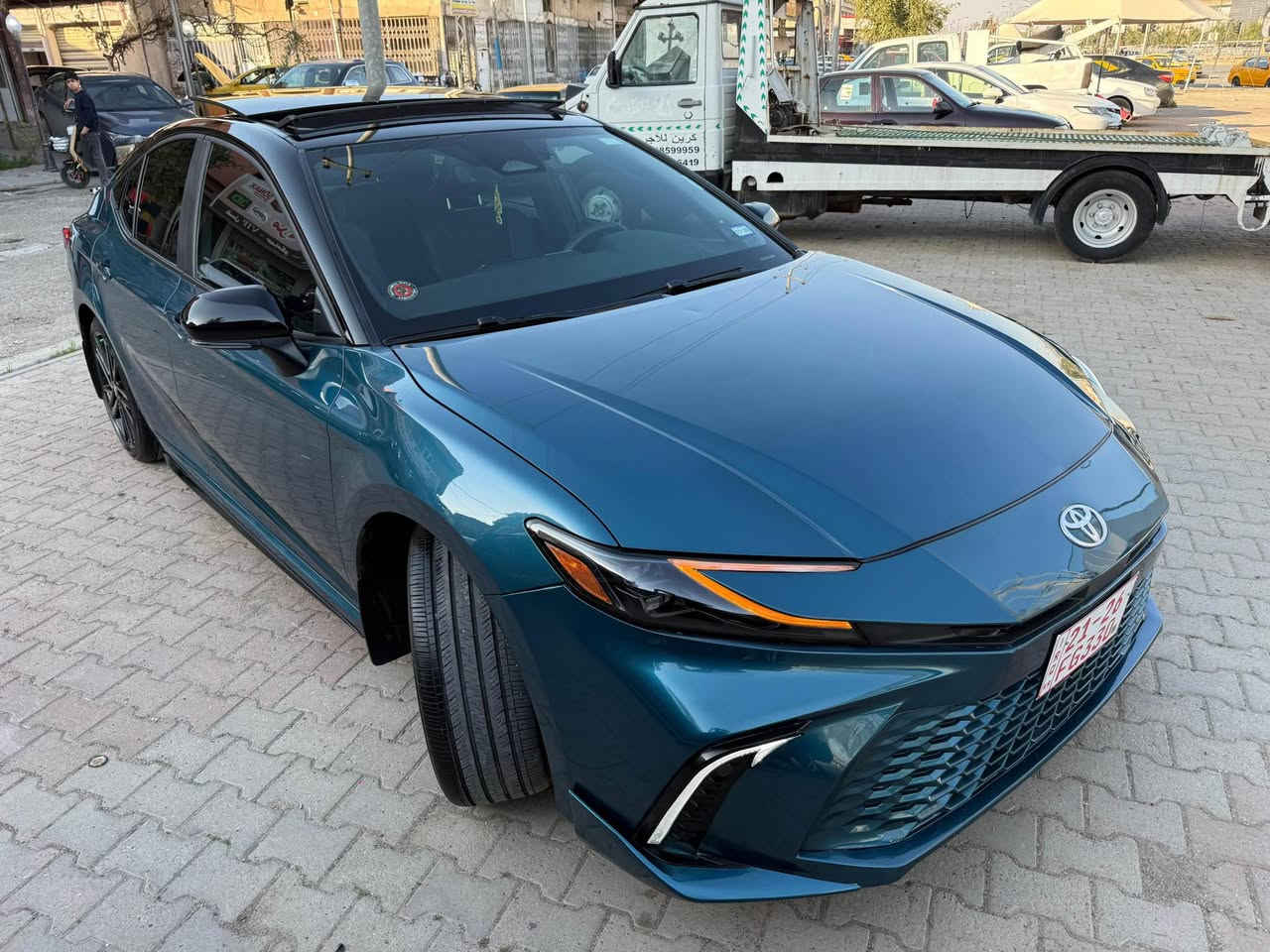 كامري 2025 XSE فول فول مواصفات 
لون مميز فيروزي 🔥 دخول جديد كاتي 👍🏻 بدون رقم تترقم 
شمالي حسب الرغبة مـدة الترقيم 90 يـوم من تاريخ الشـراء
المواصفات فول بانوراما وسقف أسـود وتكم سـود وداتا شـو
وكشنات جلـد بالكامـل وتدفئة وتبريد كشنات وفـول كهربـاء 
السايق والسكن وتبريد قطعتين وشاحن موبايل لاسلكي وفول تحكـم ستريـن خياط وتـدفئة ستيـرن وشفتات كيـر بالسترين وعداد الكترونـي بالكامـل وتشغيل عـن بعد و3 أنظمة قيــادة وأوتوهولـد وهاندبريـك دكمـة ورادار أمامــي وتحديـد مسـار ونظام النقطة العمياء بالمــري الجانبية ورادار وكامـرة خلفية وشاشة جبيرة ونظام GPS لايــت LED دبل عدسة ولـد نهاري وبلاجكتور تفاعلي ودوسات ترحيب نيكل ليد وبـك لايـت فـول ليد ويل 19 تخم تاير بلادي شركة وباقي المواصفات المعروفة

🔹 الحادث : دعامية وجاملغ السايق فقط بدون أرباك 
🔸 رقم الشاصي : 4T1DAACK0SU067030
🔹 السعر : 275$ 🔥 وبيهه مجال 
🔸 العنوان : كركوك *********** - *********** كركوك, العراق
