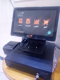 اغراض مطعم للبيع كاشير شاشه لمس نظام مطعم المربع مع طابعه  ومجر 450 ال...