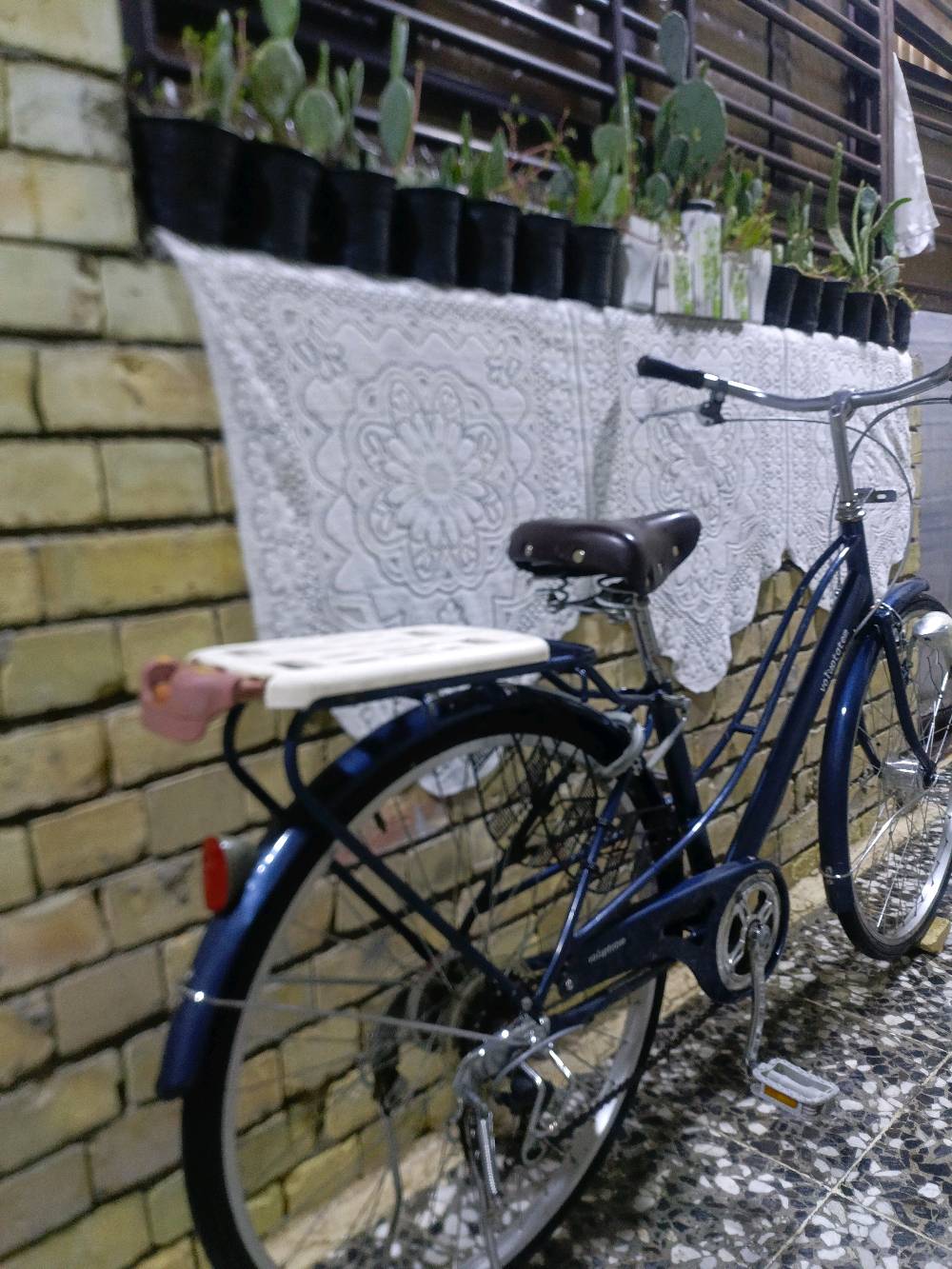 باسكل هوائي أنيق وعصري للبيع، مثالي للتجوال في المدينة والقيام بالتمارين الرياضية. التصميم كلاسيكي ولون أزرق مميز. يحتوي على رف في الخلف لحمل الأغراض. الباسكل في حالة ممتازة وجاهز للاستخدام الفوري.