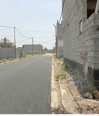 قطعة ارض المساحة 100متر وجه 5نزال 20 طابو زراعي سند 25 موقعها ام العظا...