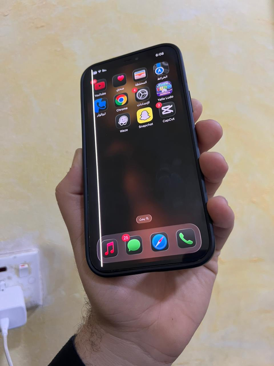 ايفون 12برو ماكس
ذاكره :128

بطاريه :94

مستبدل شاشه اصليه فقط بيه خط اثر وكعه ومماثر 

شحن فول شرط ضمان شحن 

بصمه وجه لا تعمل 

كله شغال 👍

السعر :240الف 

مكاني اربيل 

تواصل وتساب :***********
