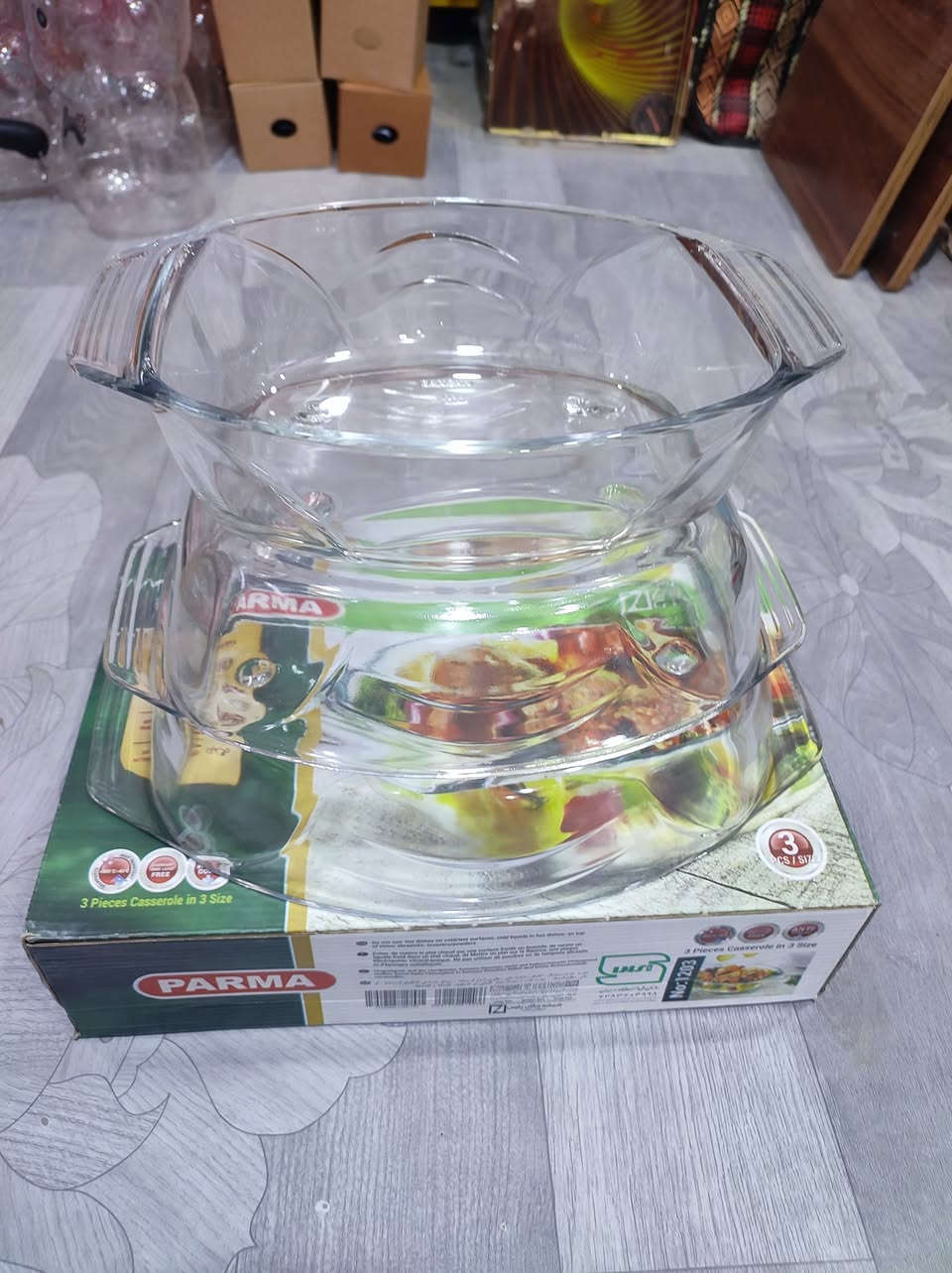 توفر من جديد بايركس حراري سيت 3قطع.
السعر بس 5000.
العنوان الديوانيه الشارع المؤدي الي حي الامام الصادق مقابل دكتوره سحر للاسنان 
التوصيل داخل الديوانيه فقط 🚕🚕


**إذا كنت صاحب هذا الإعلان وتريد حذفه لأي سبب، رجاءا أرسل رسالة إلى الدعم الفني**