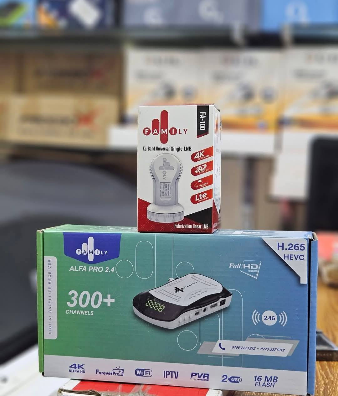 فاملي بوكس
لمتابعة كل القنوات 
بسعر ٥٠ الف
المهندس سالم الحمادة ***********
الوسام لصيانة الاجهزة الالكترونية داخل قرية اللزاكة
