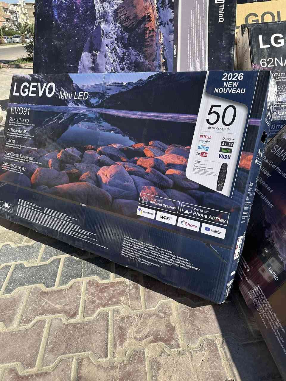 🌟 عروض نهاية بداية السنة من شركة الجامعة 🌟

شكراً لتواصلكم معنا! 😊

عروضنا تشمل شاشات ال جي بأحجام مختلفة:💫#

- 32 بوصة: 165,000 دينار
- 43 بوصة: 250,000 دينار
- 50 بوصة: 325,000 دينار
- 55 بوصة: 365,000 دينار
- 62 بوصة: 450,000 دينار
- 70 بوصة: 595,000 دينار

توصيل مجاني داخل بغداد والمحافظات بكلفة 10 آلاف دينار 🚚
ضمان لمدة سنة كاملة 🥇
نظام الانترنت متضمن

للحجز أو الاستفسار، اتصلوا بنا على:
📞***********
***********📞

أو راسلونا على الصفحة 📱

شكراً لاختياركم شركة الجامعة🌺🌺
