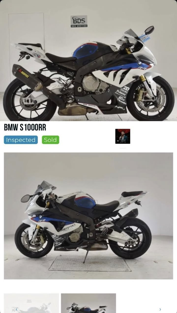 سلام عليكم BMW 1000 (2012). ارار مشيه عل مزاد (76) بالعراق ماشيه (77) رقم ***********
