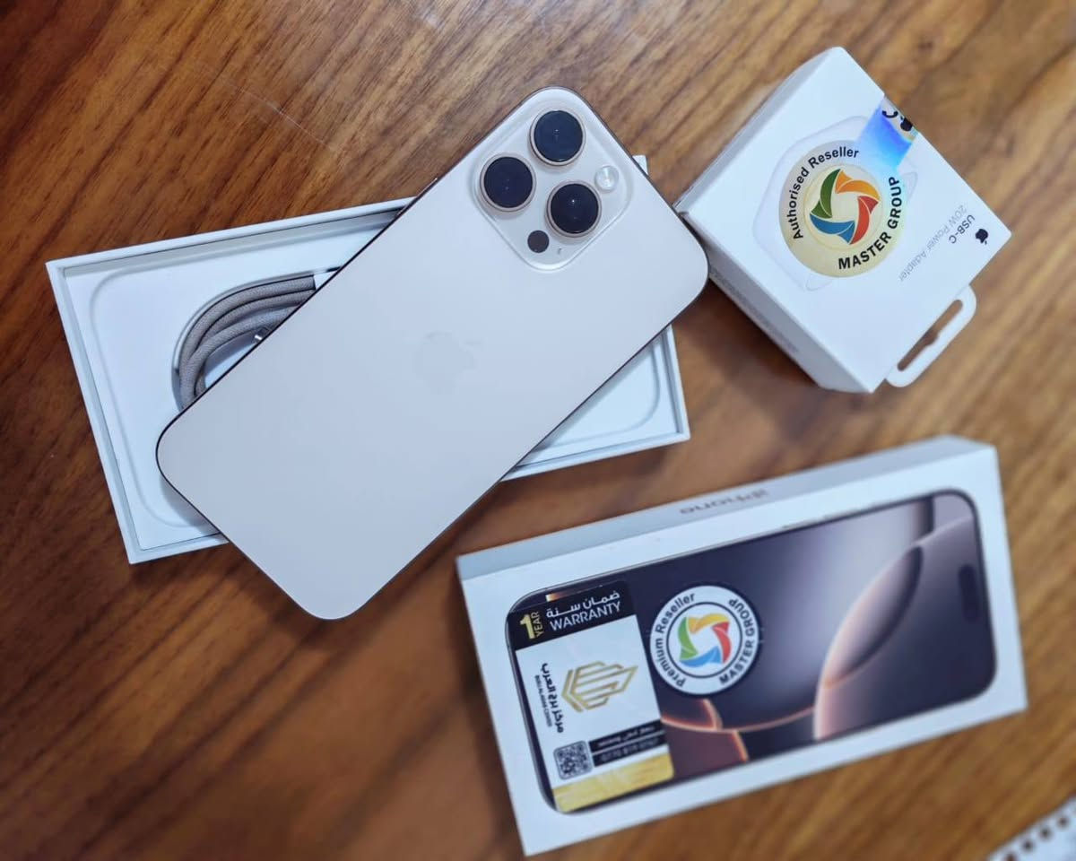 ايفون ١٦ برو ماكس ماستر نظيف شخط مابي ذاكره ٢٥٦ ويا شاحنه اصليه ماستر وحافظه للبيع بمليون ٣٥٠ مكاني بغداد البلديات *********** غير متواجد علنت
