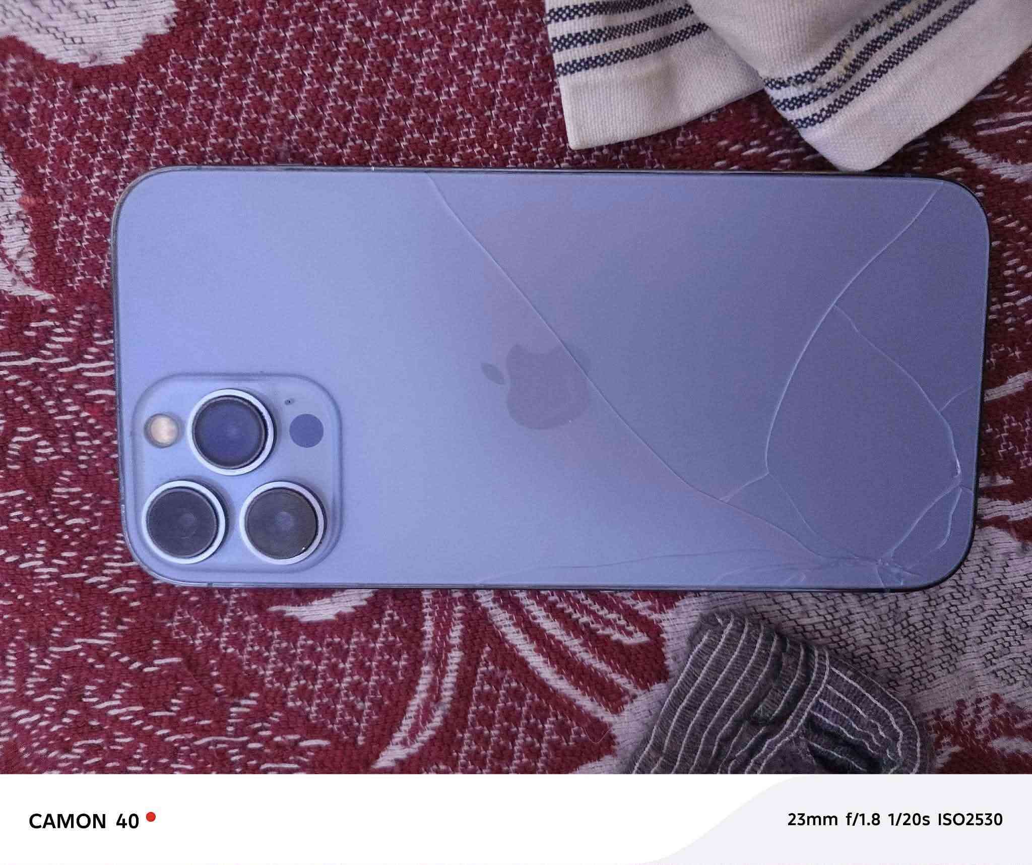 � للبيع iPhone 13 Pro Max
• السعة: 128GB
 • اللون: مثل الموضح بالصور
 • الجهاز شغال 100٪ وما بيه أي مشكلة بالاستخدام
 • البطارية 72٪
 • ملاحظة: الزجاج الخلفي (الضهر) مكسور كسر بسيط
 • الكارتون غير موجود

💰 السعر: 390 

📍 الموقع: ديالى – بعقوبة

📩 للتواصل خاص


**إذا كنت صاحب هذا الإعلان وتريد حذفه لأي سبب، رجاءا أرسل رسالة إلى الدعم الفني**