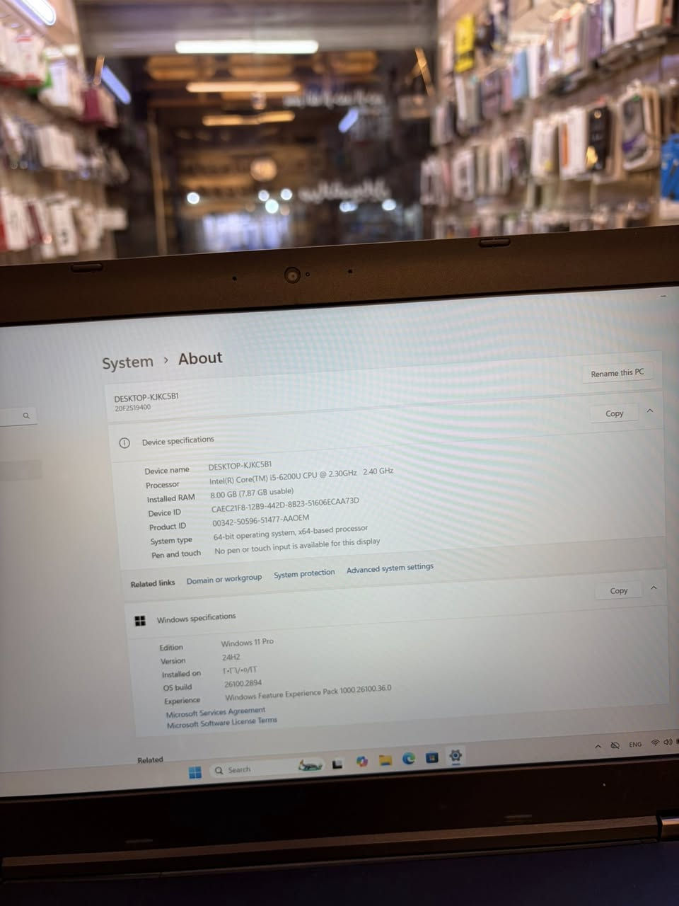 لابتوب لينوفو core i5 جيل سادس
هارد ssd 256
رام 8 كيكا
كارت شاشه 4 كيكا
النظام وندوز 11 برو
تشغل 2k
مابي اي عطل او تصليح شغال بلادي

السعر 200 الف
العنوان بغداد
***********
