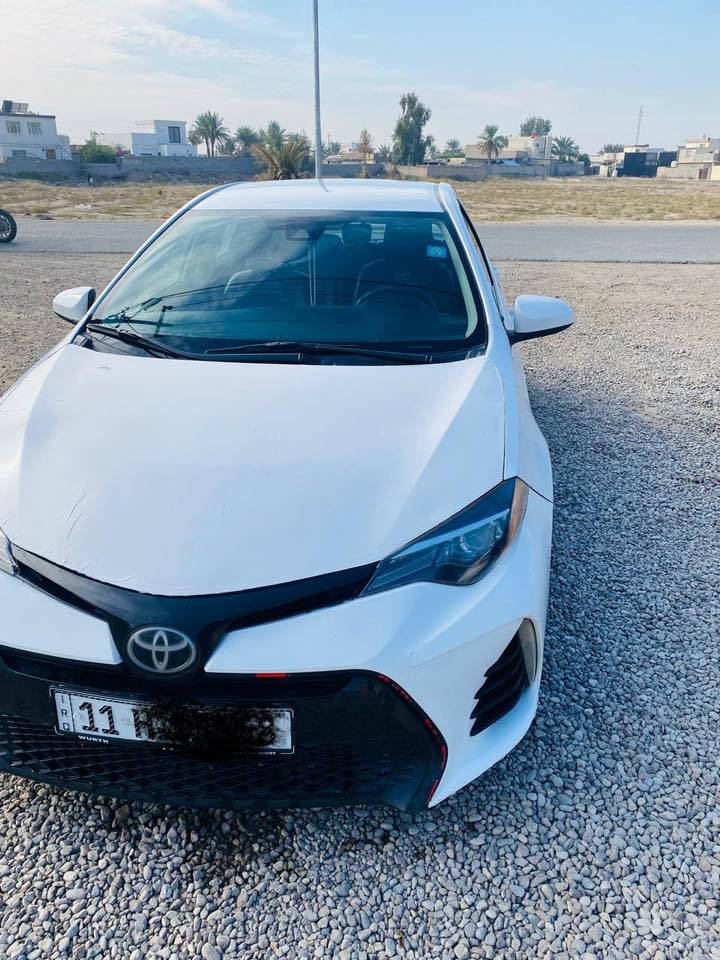 يا الله السلام عليكم ورحمة الله
تيوتا كورلا للبيع مديل  2019 
مواصفات Le وارد أمريكي   ماشيه 46  
جاهزه من كلشي كير مكينه وضع الشركه  
صدر وتايرات جديده ويل كب 
تبريد تدفئه كله شغال 
لسياره بسمي شرط التحويل 
رقم بغداد دولي سنويه 2030 
السعر 150 وبيها مجال حق الجيه
مرفوقه الصور السياره والسونار 
اقره المنشور زين وشوف السونار زين وقتنع 
له اتخابر رجاءً لموشراي لا يتصل ***********
