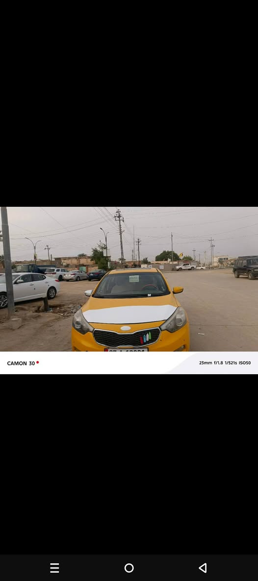 كيا سيراتو خليجي مكينه الفين بسمي رقم انكليزي السيارة فول عد البصمه السعر100   وبيه مجال قليل مكاني ناصريه  علمن السونار مو جود ومفحوصه وهاذه رقمي ***********
