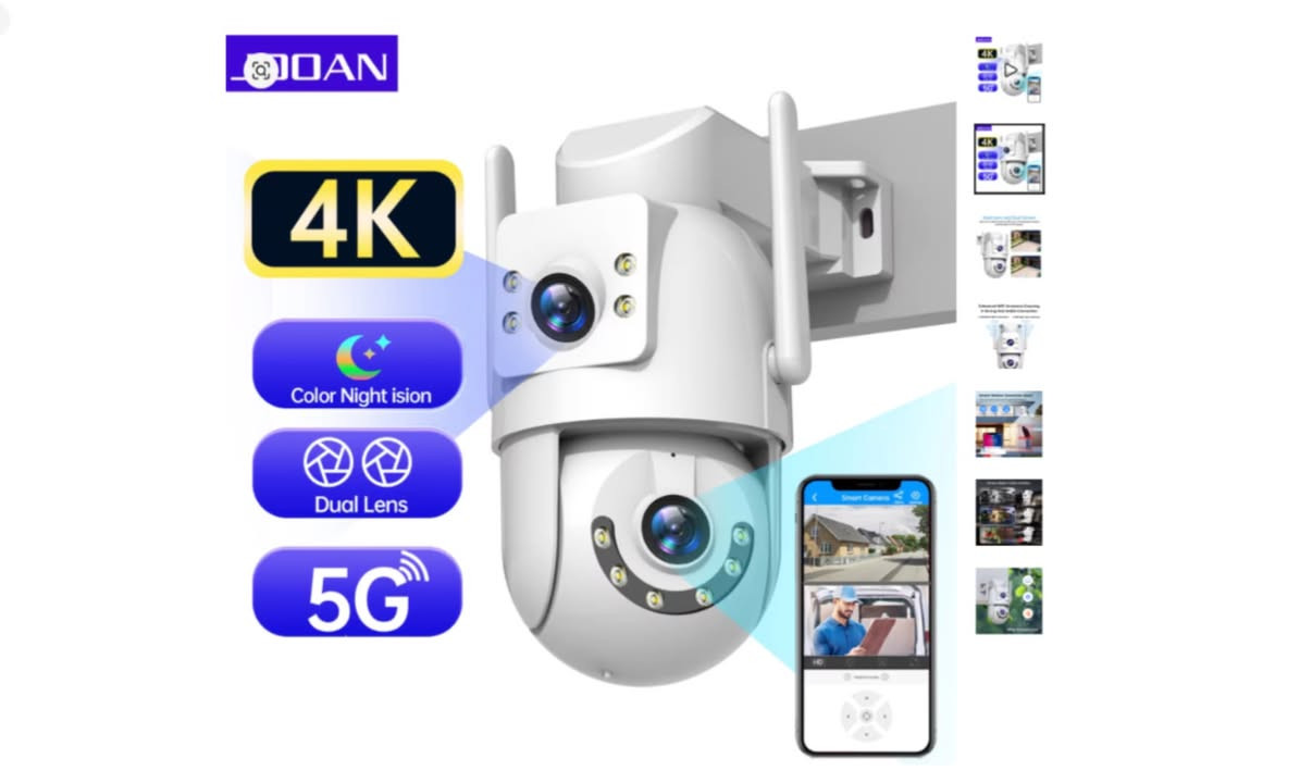 سعر 25
تدعم الكاميرا الاتصال عبر Wi-Fi بترددات 5G و 2.4G، بالإضافة إلى الصوت ثنائي الاتجاه.
تشمل الميزات رؤية ليلية ملونة وتتبع الحركة الذكي


**إذا كنت صاحب هذا الإعلان وتريد حذفه لأي سبب، رجاءا أرسل رسالة إلى الدعم الفني**