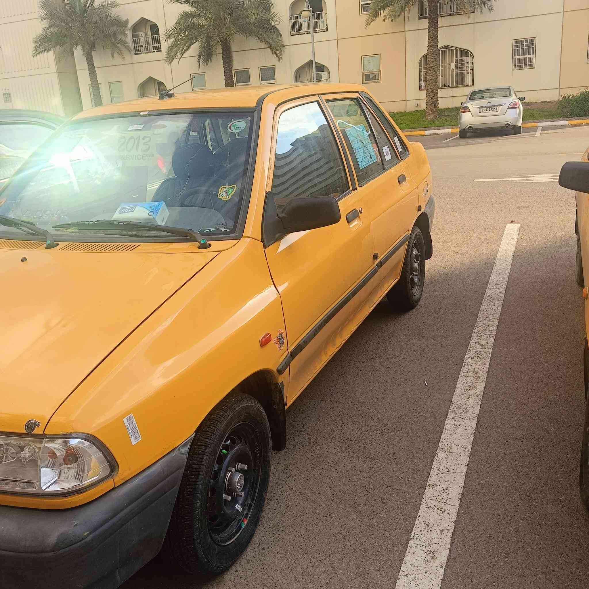 @إشارة 
سلام عليكم سايبه 2013 مصفره هيه وغرامات  رقم بغداد شرط التحويل السياره جاهزه كبل لشارع تخم تاير حداديه شواصي  مكينه وكير مكفوله عنوان بغداد مجمع بسمايه 
رقم الهاتف *********** السعر 33 وبيه مجال للطيبين .
