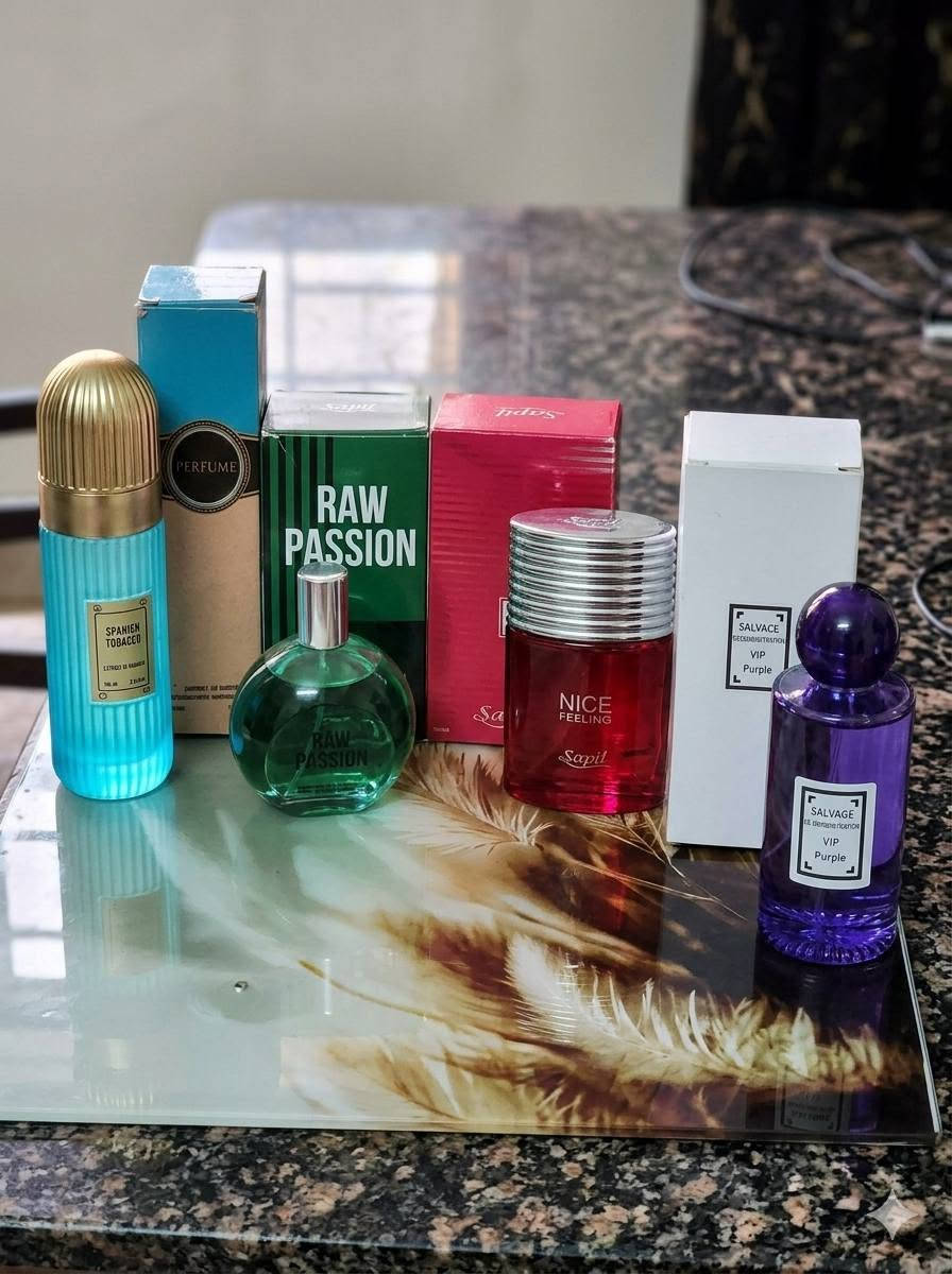 السلام عليكم توفر عدي عطور 
Joy — جوي
Rose Affair — روز أفير
Body Sense — بودي سينس
Voice — فويس
Sensible — سنسبل
Lady of Life — ليدي أوف لايف
Lomani Bella — لوماني بيلا
Scoda — سكودا
Spanish Tobacco — سبانيش توباكو
Raw Passion — راو باشن
Nice Feeling — نايس فيلنغ
Salvage VIP Purple — سالفاج في آي بي بيربل
Veryl For Men — فيرل للرجال
Veryl For Women — فيرل للنساء
Qasas Imperial — قصص إمبريال
Qasas Imperial — قصص إمبريال
Qasas Only One — قصص أونلي ون
Storm Bleu — ستورم بلو
XT Musk Al Tahara Al Arabi — مسك الطهارة العربي
Spanish Tobacco — سبانيش توباكو
Greek Tobacco — غريك توباكو
Jamaican Tobacco — جامايكان توباكو
Mexican Tobacco — مكسيكان توباكو 
السعر 10والتوصيل مجاني لكل المحافظات 
للطلب واتساب ***********

