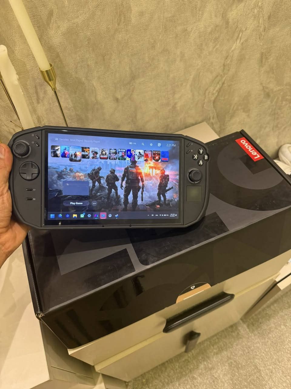 Z2extreme
8.8 oled 144 HZ

الذاكره 2تيرا
الرام 32

الجهاز بطارية 100 جديد  مستخدم اقل الشهر

حساب كيم باس 3 اشهر+حسابات ستيم

 ولاصق شاشة اضافي ورام 1 تيرا اصلي سان ديسك مشترية لوحدة ب190 الف

العاب الفايف كلها شغالة

الجهاز باقي بيه 800 كيكا فارغ يعني حمل براحتك يا العاب تريدهن عادي✋🏼😋

كامل الملحقات 

السعر مليون و950 الف قابل للتفاوض والجديد معروف سعرة

لحد يكسر بحلال الناس الشراي فقط يخابرني او يراسلني وتساب

مكاني بصره  وعندي توصيل فقط لبغداد***********
