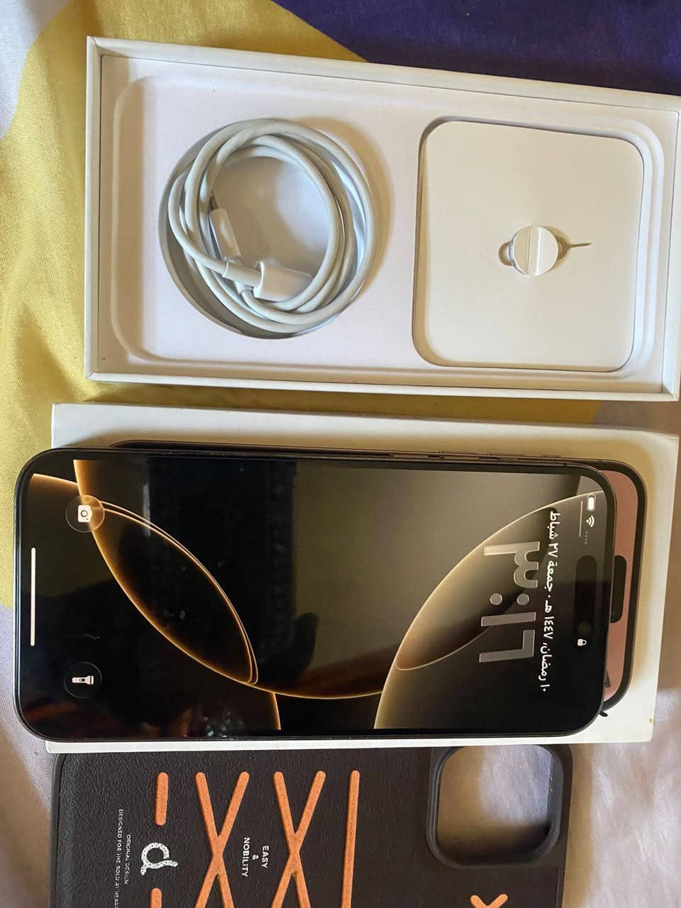 ايفون 14برو ماكس وتر بروف ماستر AAA ذاكره 256 والبطاريه 85 فقط بي شخط بضهر حته ممبين. سعره 780 مكاني بغداد حي الجهاد للستفسار ***********
