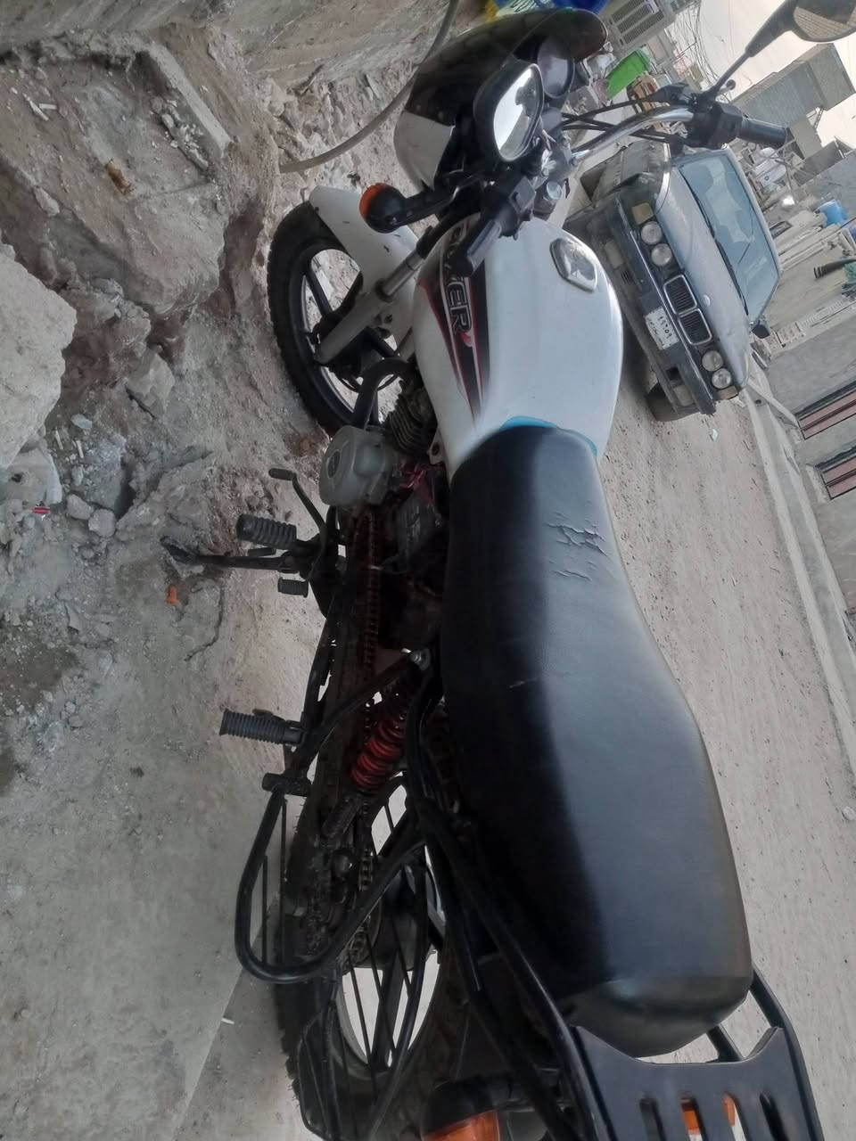 سلا عليكم دراجه بوكسر موديل 2019دراجه كله شغاله سلعه معدل عوزه بس سلف عطلان دراجه حلوه ما ناقصه صي وراق كامله صوليه سعره 850بيه مجال لطبين مكاني بغداد حي اور ***********بي وتساب
