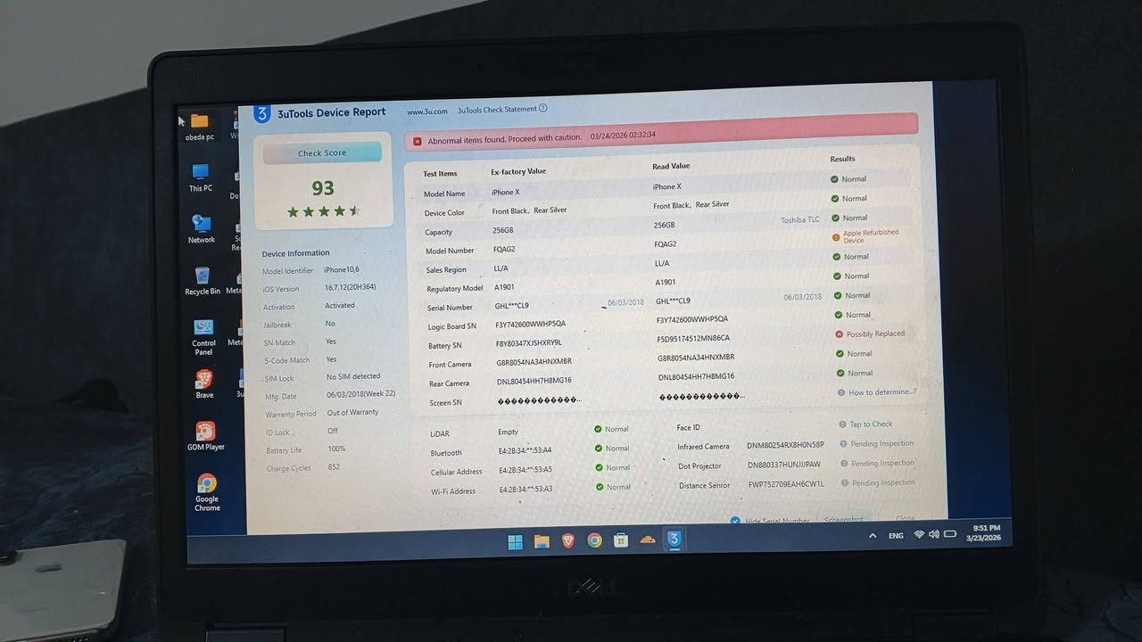 اقوى ايفون 8 بلص بالعراق 🔥🔥
شرط ولا واصل مصلح نظافة 100 
ذاكرة 64 
بطارية 89 مصعدة 
*********** واتس اب
