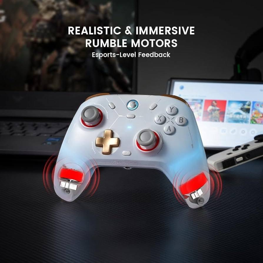 السلام عليكم
يد تحكم GameSir Cyclone 2 البيضاء تتميز بأزرار ذات تأثير هول (Hall Effect) لمنع انحراف العصا.تدعم الاتصال عبر البلوتوث، واللاسلكي 2.4 جيجاهرتز، وسلك USB-C، وتتوافق مع أجهزة الكمبيوتر، وNintendo Switch، وأجهزة الأندرويد وiOS.تشتمل على إضاءة RGB وتصميم مريح، وتوفر سرعة استجابة عالية تصل إلى 1000 هرتز
السعر 60 الف


**إذا كنت صاحب هذا الإعلان وتريد حذفه لأي سبب، رجاءا أرسل رسالة إلى الدعم الفني**