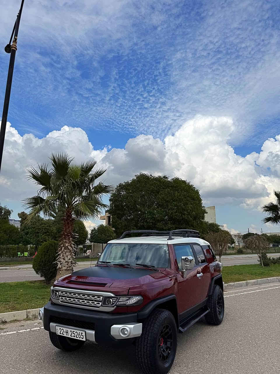 {Toyota Fj Cruiser}
~~~~~~~~~~~~~~~~~~~~~~~~~~~~~~~~~~~~~
موديل : 2008 
مكينة : ٦ سلندر بنزين 
ماشية : ٢١٧ كم 
ضرر سيارة : ٣ قطعة امامى صبغ و شويه دواخل
مواصفات : نص فول بدون ٤*٤
رقم اربيل فحص و سنوى و رقم جديد تحويل مباشر
مكينه و گير و صدر كل كفاله حتى برغى مامفتوح 
مكان سيارة: اربيل شارع ٦٠ 
سعر سيارة : ١٦٠٠٠$ دولار امريكى 
رقم موبيل / ***********
                                            ***********
———————————-160$——————————— أربيل, العراق
