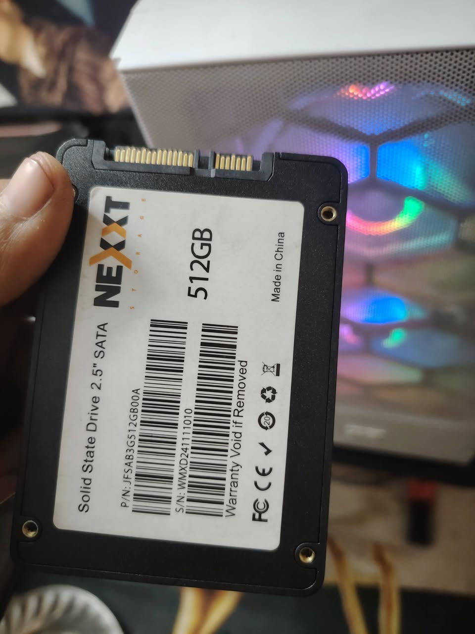 سلام عليكم  هاردات للبيع
ssd512g 40 الف
hhd 1t 40الف  
شغالات والفحص مكاني بغداد حي اور
***********
***********
