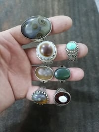 ٧ محابس • فضة عراقية • توصيل مجاني