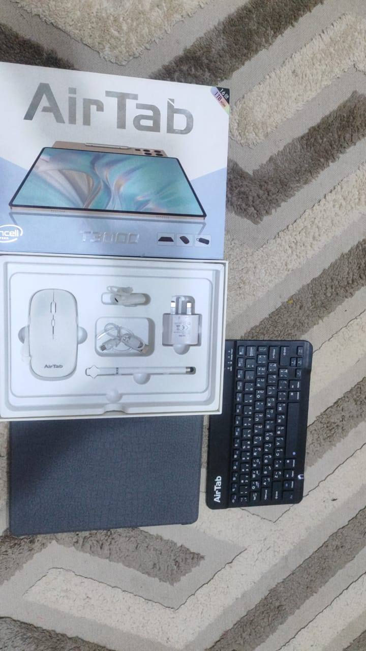air tab للبيع 
ذاكره 1 تيرا عشوائيه 16 بعده جديد 
*********** السعر 140
