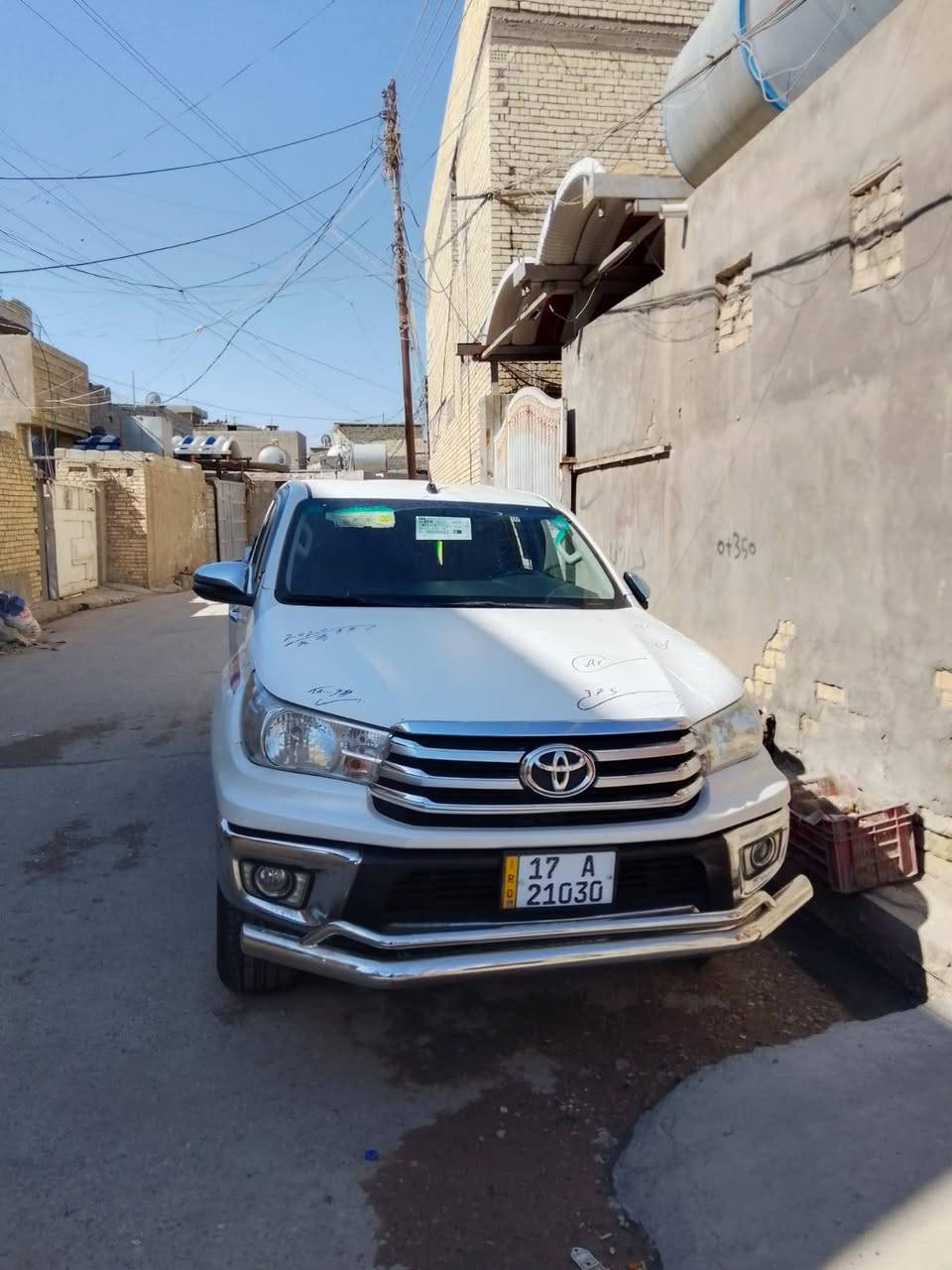 السلام عليكم بيكم هايلوكس 2019
رقم مثنا سونارها موجود كير عادي بسمي مكان بغداد
الحسينيه المعامل تحويل ثاني يوم  ( السعر 210
رقم الهاتف}***********
