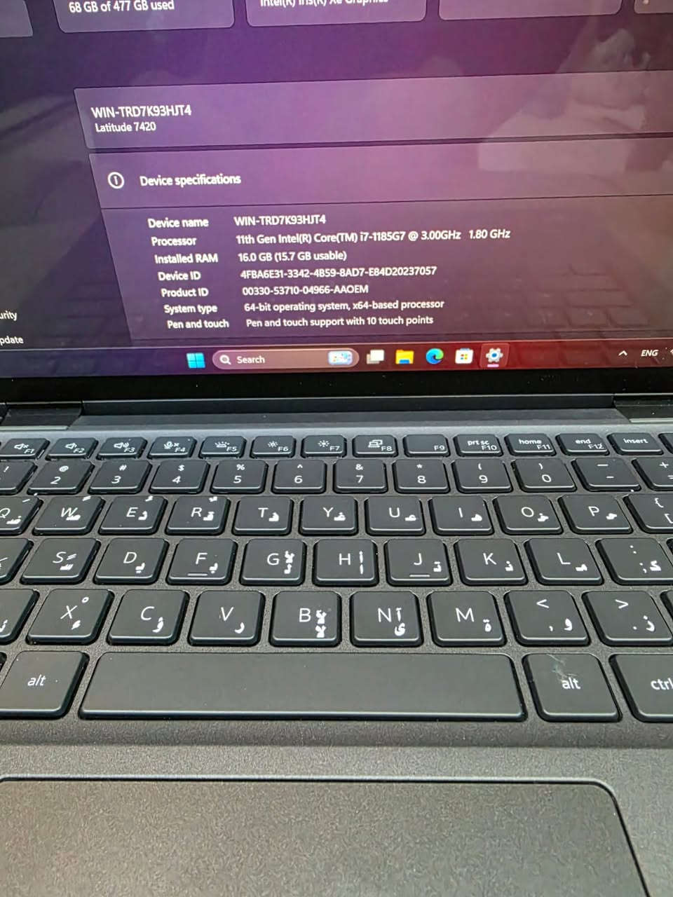 🔥  قلاب  360 Dell Latitude 7420 (2-in-1) مستعتمل
ألاجهزة اتيرادنا الخاص من امريكا🔥
✨ المواصفات
المعالج: الجيل الحادي عشر Intel® Core™ i7-11th Gen
الذاكرة (RAM): سعة 16.0. ⚡
التخزين SSD 512 GB  
الشاشة: تعمل باللمس (Touchscreen) وقابلة للطي بزاوية 360 درجة لتناسب كل وضعيات عملك. ✍️
التصميم: يتميز الجهاز بأنه Slim نحيف جداً) و خفيف الوزن، مثالي للتنقل والعمل خارج المكتب. ✈️💼


✅ لماذا تختار هذا الجهاز؟
البطارية: نضمن لك تشغيل مستمر لمدة ساعتين على الأقل (ضمان فعلي). 🔋
الحالة: نظافة ممتازة وتصميم معدني فخم يتحمل الاستخدام الشاق. 💎
المرونة: استخدمه كجهاز لابتوب للعمل، أو اطوهِ كـ "تابلت" لمشاهدة الأفلام أو الرسم. 🎨


💰 السعر والمعلومات:
📍 ملاحظة هامة: أسعارنا مدروسة بعناية وهي الأنسب في السوق، لذا نعتذر عن التفاوض على السعر 🛑
📞 للحجز والاستفسار***********📩 أو راسلنا مباشرة عبر رسائل الصفحة.
   السعر ----490 الف-------
