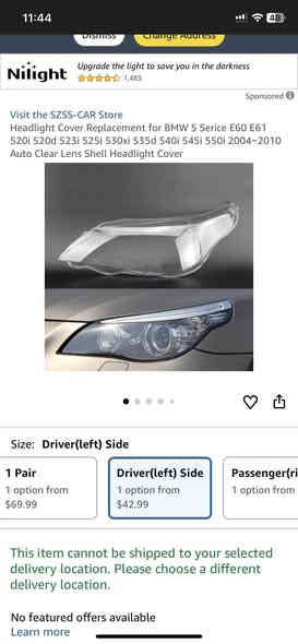 سلام عليكم 
كفر لايت e60 ب هاي شكل
سعر ٦٠ الف
***********
توصيل موجود 
واتساب متوفر.
