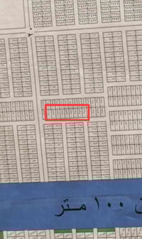 قطعة للبيع • ١٠٠م • ١٠تالاف