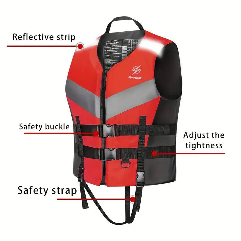 سترة نجاة للبالغين من العلامة التجارية Sproesidio، تتميز بتصميم أحمر وأسود مع أحزمة قابلة للتعديل وإغلاق بإبزيم لملاءمة آمنة ومريحة.


**إذا كنت صاحب هذا الإعلان وتريد حذفه لأي سبب، رجاءا أرسل رسالة إلى الدعم الفني**