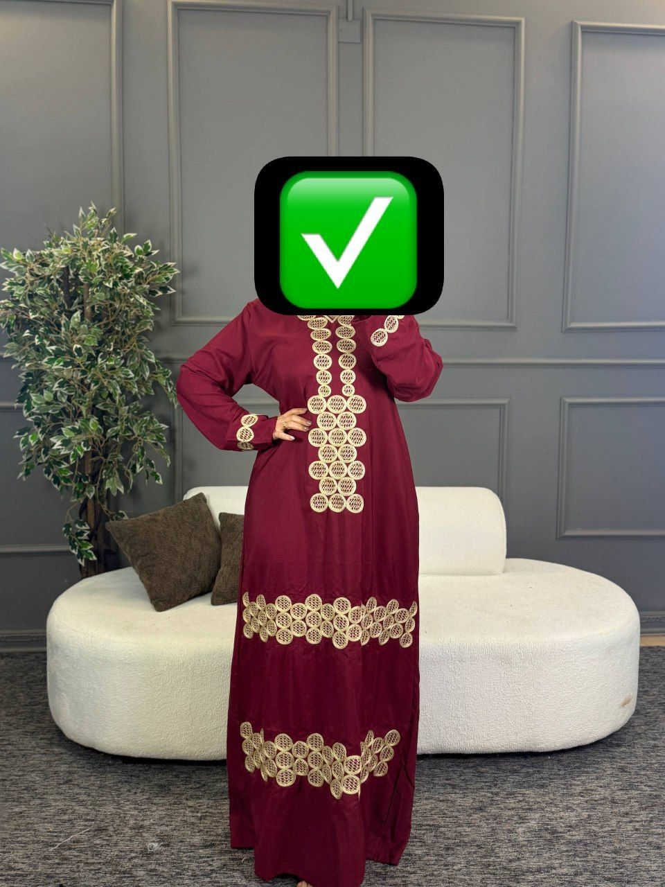 ♥️💙 يا الله اللهم صلِّ على محمد وآل محمد ♥️

دشداشة نسائي
خامة كشمير صناعة مصري تطريز  شرط الفحص 

   قياس واحد فري سايز لحد ١٠٠ كيلو

توصيل جميع المحافظات 5 الف ✅


**إذا كنت صاحب هذا الإعلان وتريد حذفه لأي سبب، رجاءا أرسل رسالة إلى الدعم الفني**