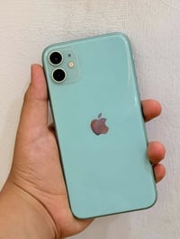 ‏iPhone 11 عادي الشريحة تك والذاكرة 64 وبطارية الجهاز 78 وما مفتوح الج...