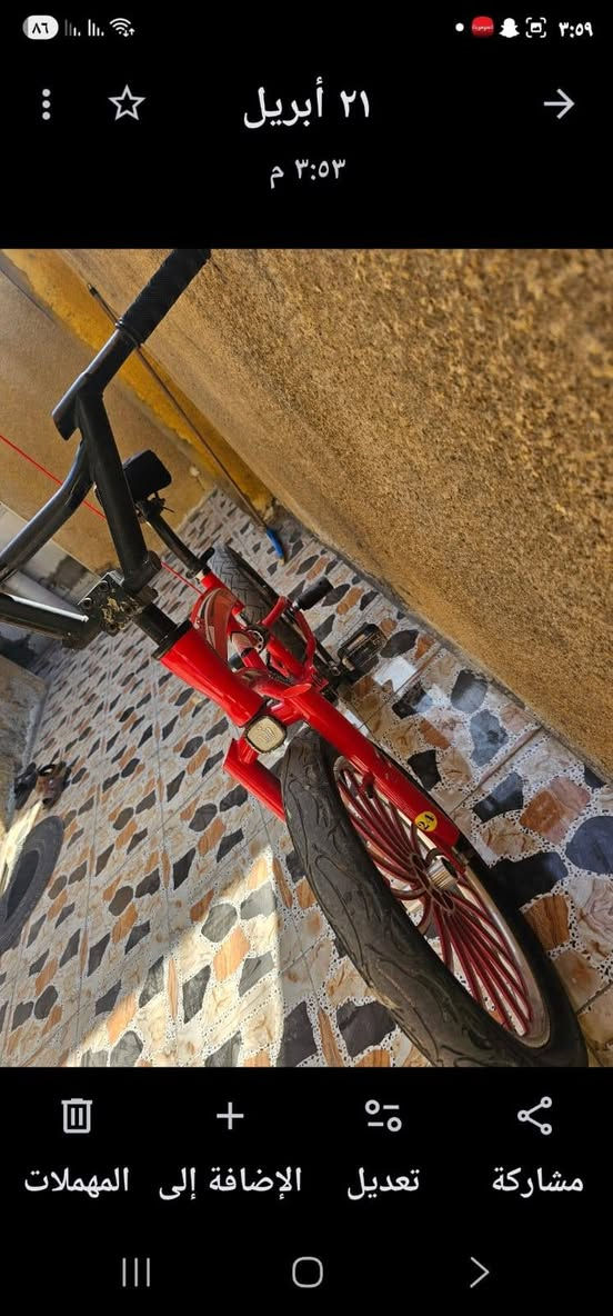 سلام عليكم بايسكل Bmx جبلي بريك مكينه سعره 75 وبي مجال حك الجيه ماعندي توصيل الرقم ***********واكرر ماعندي توصيل

