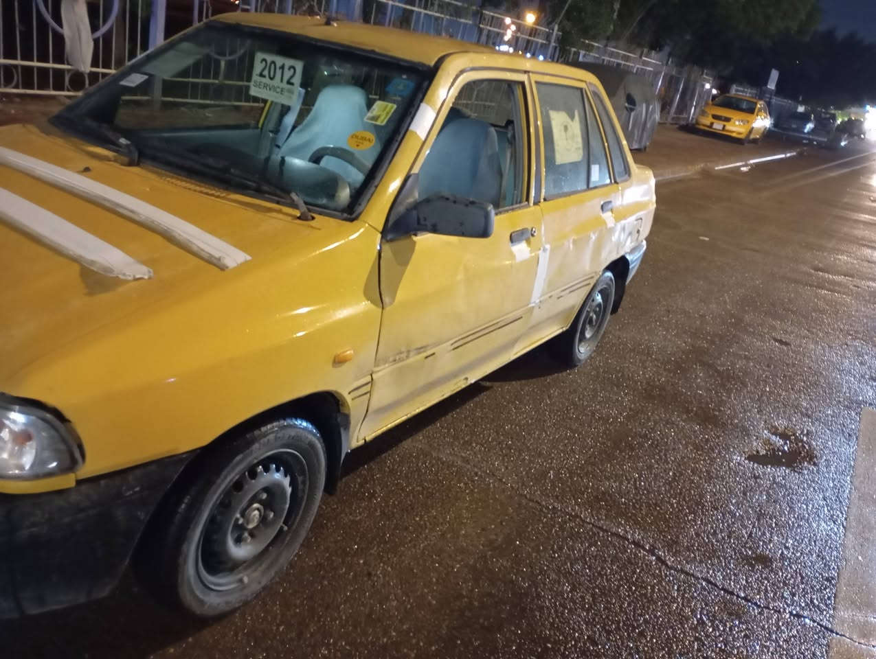 سلام عليكم سايبا ٢٠١٢ رقم نكليزي بسمي تحويل ثاني يوم مصفره هيئه وغرامات كير جديد صدر تخم تاير كلج سياره جاهزه مكينه بيه خيط شاصي معمر مكان بغداد شعله.  سعر ٢٦ وبيه مجال  رقم ***********
