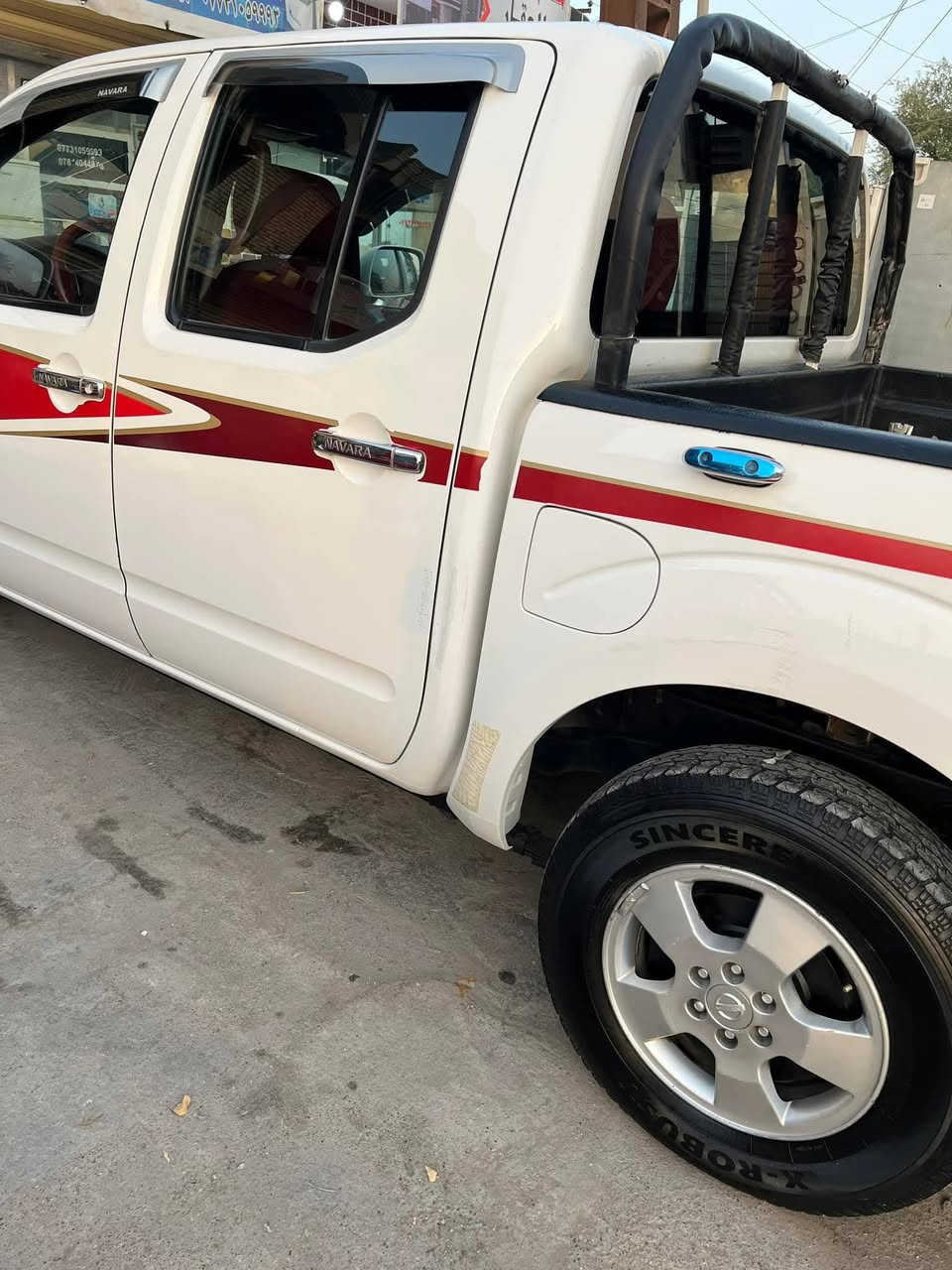 ‏سلام عليكم
‏من رخصة الادمن 
‏نيسان نيفارا موديل 2013 رقم واسط بإسمي إنكليزي كفالة عامة  هزة جديدة بشهر الثامن تحويل مباشر محرك وكير مكفولات لا تنقيص ولا تبخير صدر جديد تخم تاير ادامة كاملة منظومة البنزين راديتر جديدة  السيارة بغداد  السعر١٢٥ وبيها مجال    مال جيه للأستفسار الإتصال على الرقم ***********  الرجاء عدم التعليق الشراي يتصل فقط
