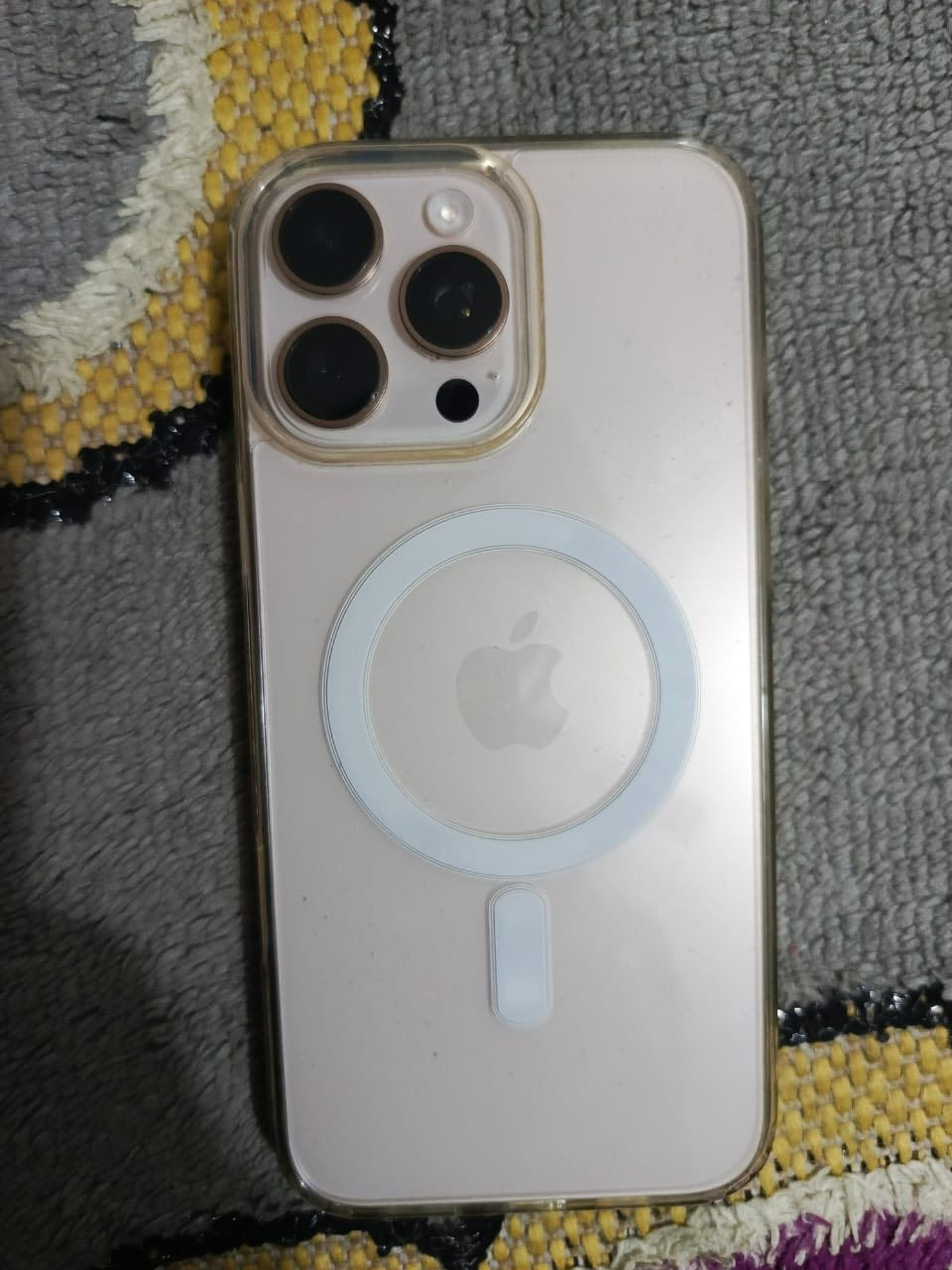 السلام عليكم
ايفون 16pro max 

ذكرته 256 

بطاريته98 %

لونه صحراوي مميز ❤️‍🔥🔥  

جهاز نظافته 💯🔥❤️‍🔥

جهاز تاخذه عل فحص بشرط 

جهاز مكفول كفاله عامه 

سعره مليون و٤٠٠

مكاني بغداد جميلة
***********
